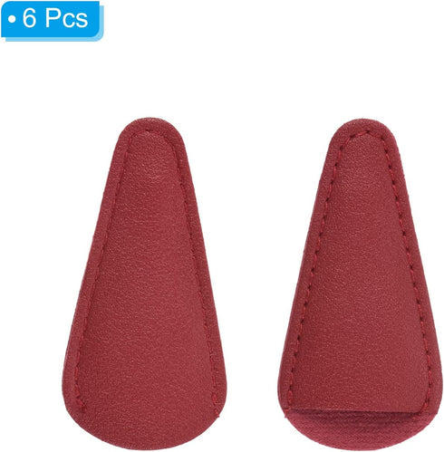 PATIKIL 2.9"x1.5" PU Leather Scissors Sheath, 6 Pack Scissors Cover Protector Portable Collect Bags for Eyebrow Trimming Beauty Tool Protection, D...