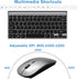 Wireless Keyboard and Mouse Combo, Compact Quiet Wireless Keyboard and Mouse Set 2.4G Ultra-Thin Sleek Design for Windows, Computer, Desktop, PC, ...