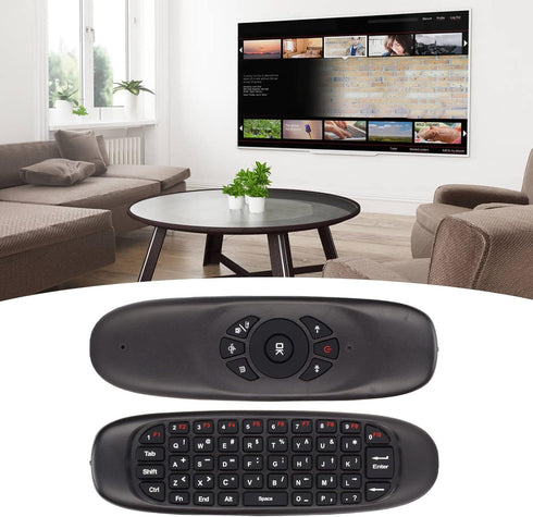 Air Mouse, 2.4GHz Keyboard with USB Receiver and Cable, Universal TV Remote Air Mouse Remote for PC TV, Plug and Play...