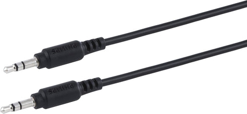 PHILIPS 6ft (1.8m) 3.5mm Audio Cable, Flexible, Long Aux Cable for Car Stereo, Cell Phones, Tablets, Headphones, & Portable Speakers, Male-to-Male...