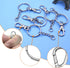 150Pcs Swivel Snap Hook Set,Stainless Steel Split Key Rings with Chain and Jump Rings Bulk for Keychain Lanyard,Crafts Supplies...