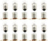 E-outstanding 10 Pcs E10 2.5V/0.3A Miniature Screw Base Light Bulbs E10 Mini Bulb for Physical Electrical Experiment Screw Base Indicator Light In...