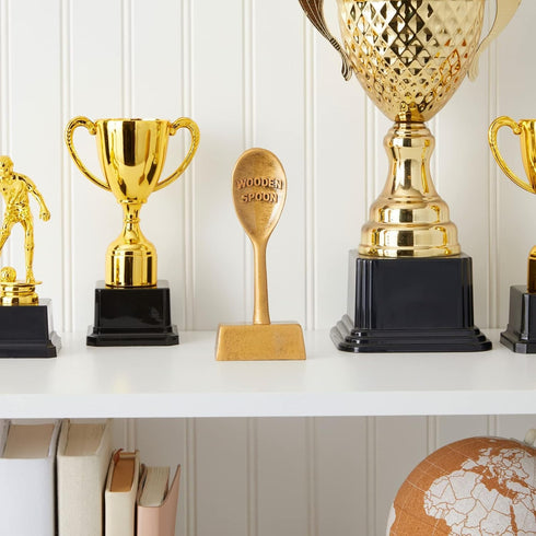 Golden Spoon Award Cooking Trophy for Chili Cook Off, Baking Contest, Best Cookie, Salsa Competition, Funny Food Prize (2.5x6.2x1 in, Bronze Metal...