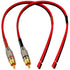 CESS-064-1f Speaker Cables to RCA Plugs Adapter, 2-Channel (1 Foot)...