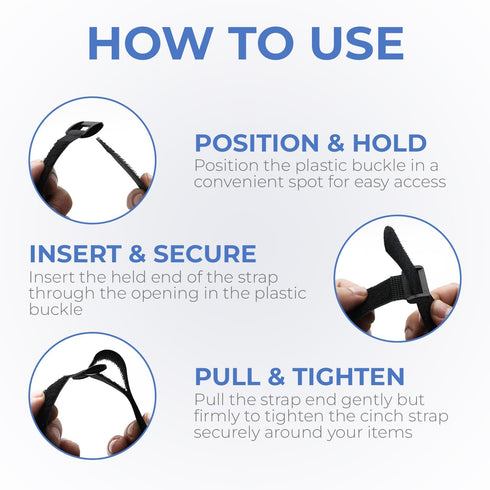 Reusable Cinch Straps 20" x 1" - Premium Multipurpose Quality Hook and Loop Safety Straps (15 Pack) (20 inch)...