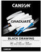 Canson Graduate Black Drawing Pad, Foldover, 11x14 inch, 20 Sheets | Artist Paper for Adults and Students - Drawing, Sketching and Art Journaling...