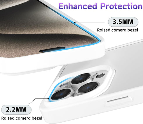 oakxco Thin Slim Clear case for iPhone 15 Pro Max, Transparent Hybrid Hard Shell Plastic & Soft Silicone Rubber Bumper, Non-Yellow Acrylic Protect...