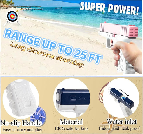 2 Pack Water Guns Squirt Guns for Kid,Mini Water Blaster Soaker Water Pistol Toys for Boys Girls Toddlers, Summer Gifts for Swimming Pool Beach Ou...