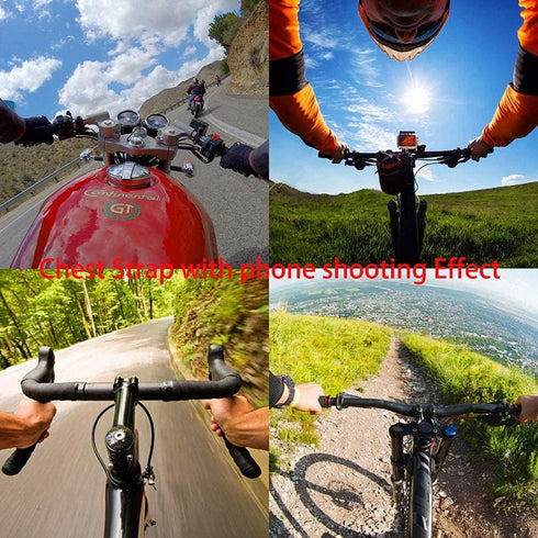 PellKing Mobile Phone Chest Strap Harness Mount Head Strap Holder Kit for POV/VLOG,Cell Phone Clip Compatible with iPhone,Samsung,GoPro Hero 9, 8,...