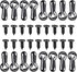 160 Pieces Metal Picture Frames Turn Button Fasteners with 160 Pieces Screws Photo Frame Hanging Hangers for Photos Picture and Drawing Crafts Pos...