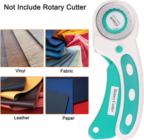 HARFINGTON 10pcs Rotary Cutter Blades 45mm SK5 Steel Sharpness Replacement Rotary Blade Quilting Rotary Cutter Blades for Fabric Sewing Scrapbooki...