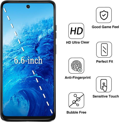HPTech 2 Pack Privacy Screen Protector for Motorola Moto G 5G (2024) Anti Spy Tempered Glass, Bubble Free, Case Friendly...