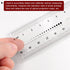 Film Flexible Ruler 30cm 0.5mm Scale PET Plastic Covered Folding Straight Ruler Calibration Soft Ruler Measuring Tool for Factory, Transparent...