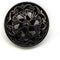 20 pcs Black Retro Double Layer Openwork Metal Shank Sewing Coat Buttons -25mm -1"...