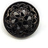 20 pcs Black Retro Double Layer Openwork Metal Shank Sewing Coat Buttons -25mm -1"...