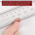 Film Flexible Ruler 50cm 0.1mm Scale with R Angle & Width Lines PET Plastic Folding Straight Ruler Calibration Soft Ruler Measuring Tool for Facto...