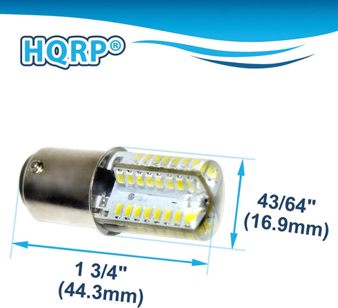 HQRP 110V LED Light Bulb Cool White compatible with Kenmore 158.104/158.10401/158.10402/158.1045/158.105/158.10501/158.106 Sewing Machine...