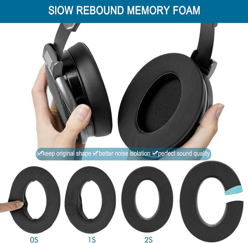 Earpads for Sennheiser HD650/HD600/HD660S/HD545/HD525/HD535 Headphones, Velour Ear Pads Cushions Replacement for Massdrop X HD6XX/HD58X and HD580/...