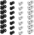 Sumind 100 Sets Sew-on Snap Buttons Metal Snap Fastener Buttons Press Button for Sewing Clothing, Black and Silvery (8mm,10mm)...