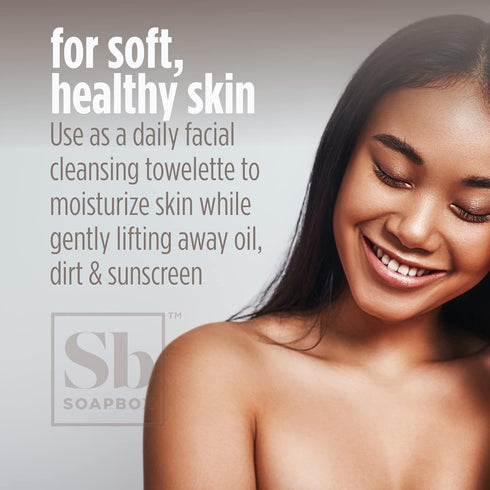 Soapbox Fragrance-Free Makeup Remover Wipes - Gentle Facial Cleansing Wipes for Eye Makeup, Dirt and Oil, Alcohol Free Makeup Remover Pads 50 Coun...
