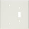 Leviton 88106 WH WP 2G 1TGL 1BLANK OVESIZED......