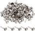 PATIKIL 6x12mm Mini Brads Paper Fasteners, 100 Pack Round Brads Fastener for Art Crafting Decorative Scrapbooking Cards DIY, Silver Tone...