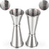 3PCS Double Jigger & Cocktail Jiggers Stainless Steel 1 OZ X 2 OZ Alcohol Measuring Tools...