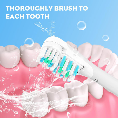 4/8/16 Pcs Electric Toothbrush Replacement Heads Sensitive Dual Clean Rotating Sets Fit for Braun Oral B Cross Action Power 4732 3733 4734 (16)...