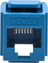 Leviton 61HOM-RL6 Home 6 Snap-In Connector, T568A/B Wiring, Blue......