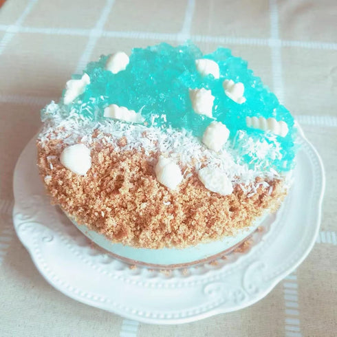 4 PCS Marine Theme Cake Fondant Silicone Mold Seashell Conch Starfish Baking Molds, For Theme Cake Cookie Chocolate Candy Decoration Fondant Polym...