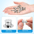 20PCS Locking Pin Back Locking Pin Keeper Clasp, Metal Pin Backing for Brooch Enamel Lapel Pin Lock...