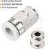 PATIKIL G1/8 Push to Fit 5mm OD Hose Connect Fittings, 2 Pack Straight Coupling Adapter for Gas Pneumatic Air Flow Transition, White & Silver Tone...