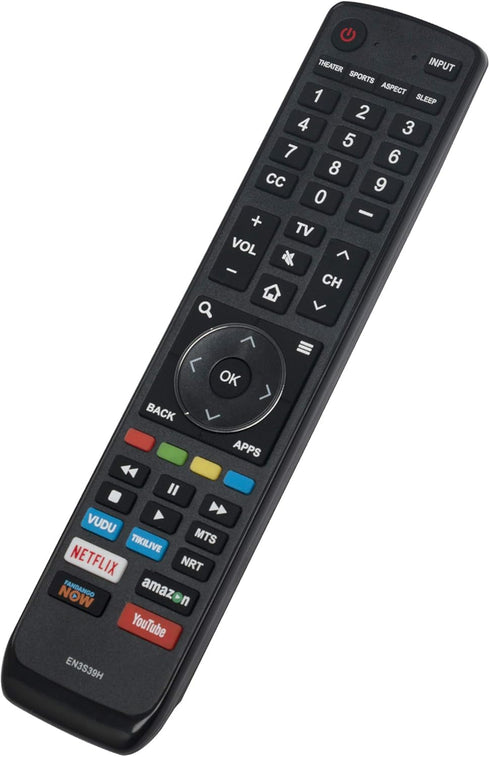 EN3S39H Replaced Remote fit for Hisense 4K UHD TV EN3V39H EN3I39H 43H6E 49H6020E 49H6030E 49H6040E 49H6050E 49H6070E 49H6080E 43H6E 49H6020E 49H60...