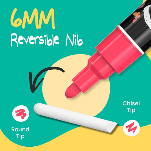 Chalkola Liquid Chalk Markers Erasable (10 Pack) w/Gold & Silver - Washable Paint Chalk Pens for Chalkboard Signs, Blackboard, Car Window, Bistro,...