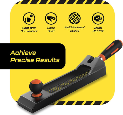 SCRUBIT Smoothing Surform Plane, Wood Shaver Tool - Adjustable Hand Planer for Woodworking and Drywall Rasp -10 x 1.5 in. Jack and Block Plane...