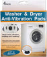 Washer and Dryer Anti-Vibration Slip-Resistant Pads, 4 Piece Set
