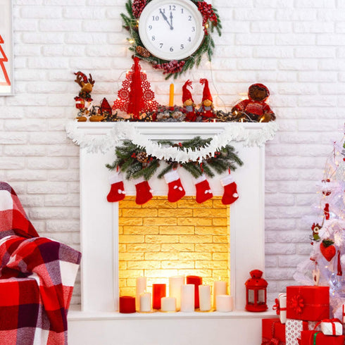 CCINEE 33FT Christmas Tinsel Garland,White Metallic Twist Garland with Star for Christmas Tree Wedding Party Decoration...