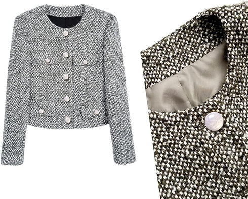 10 pcs Clear Resin Buttons with Sequin Powders Metal Loop Sewing Buttons -25mm -1"...