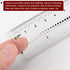2pcs Film Flexible Ruler 8 Inch 0.1mm Scale PET Plastic Folding Straight Ruler Calibration Soft Ruler Measuring Tool for Factory, Transparent...