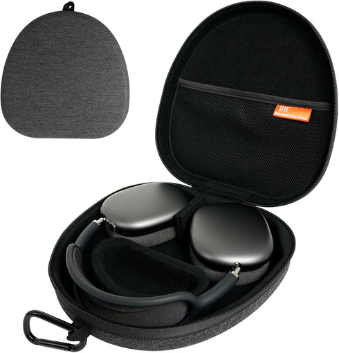 Travel Case for AirPods Max Headphones, Sleep Mode Hard Carrying Case for Apple AirPods Max Wireless Over-Ear Headsets Portable Storage Bag - Grey...