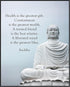 Posterizer 1 pcs-Health Is the Greatest Gift-Buddha-Quotes-Motivational & Inspirational Art-Gift For Buddhism Meditation philosophy Fans- unframed...