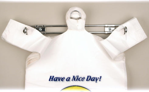 Wall Mount Plastic Grocery Bag Holder/Dispenser - T-Shirt Bag Rack - Includes Screws, 1 Unit...