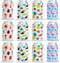 BLUE PANDA Neoprene Can Cooler Sleeves Summer Gift for Teacher - 12-Pack 4 Tropical Designs 2.5 x 4 In Fits 12 Oz - Insulating Summer Drink Cozy -...