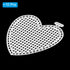 PATIKIL Plastic Mesh Canvas Sheets,10Pcs 2.96inch Cross Needlework Blank Yarn Crafting for Embroidery DIY Bookmarks Cup Mats, White, Heart Shape...