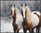Posterizer 1 pcs-majestic horse in snowy winter scene-oil painting style-3-Art for Animal Lovers-Landscape & Nature Art-Decor for Home & Office- u...