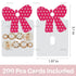 AUEAR, Lovely Hair Bows Display Holder Cards Bowknot Clip for DIY Craft Accessories (200 Count)...
