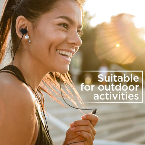 iJoy Fuse Wired Earbuds with Lightning Connector Headphones with Microphone, Noise Cancelling Earphones, Noise Cancelling Headset for Workout, Run...