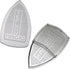 FQTANJU 2PCS Cover Iron Shoe for Electric Iron, Aluminum Ironing Shoe Compatible with Most Electric Steam Iron, Ironing Aid Board Protect Fabrics ...