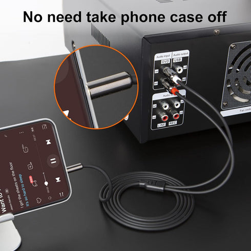 CableCreation 3.5mm to RCA Cable, 3.5mm Male to 2RCA Male Stereo Y Splitter RCA Cord Compatible with Echo Dot, Smartphone, MP3, Tablet, Stereo Rec...