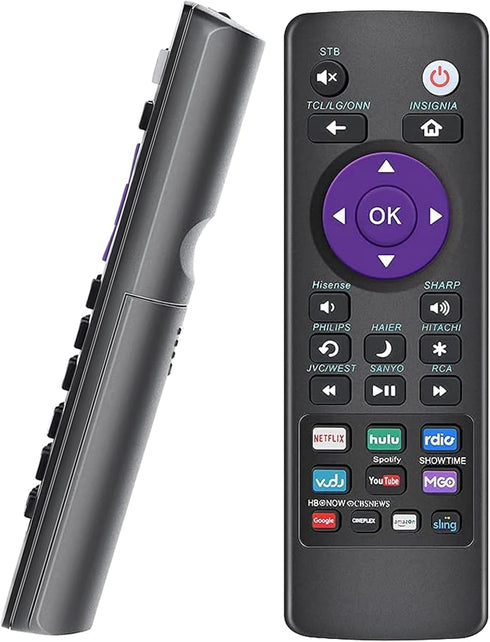 Universal Remote for Roku Boxes & TVs - Supports TCL, Sanyo, LG, RCA, Philips, HITACHI, ONN, Insignia, Hisense, Sharp, JVC - Roku 1/2/3/4 HD LT XS...